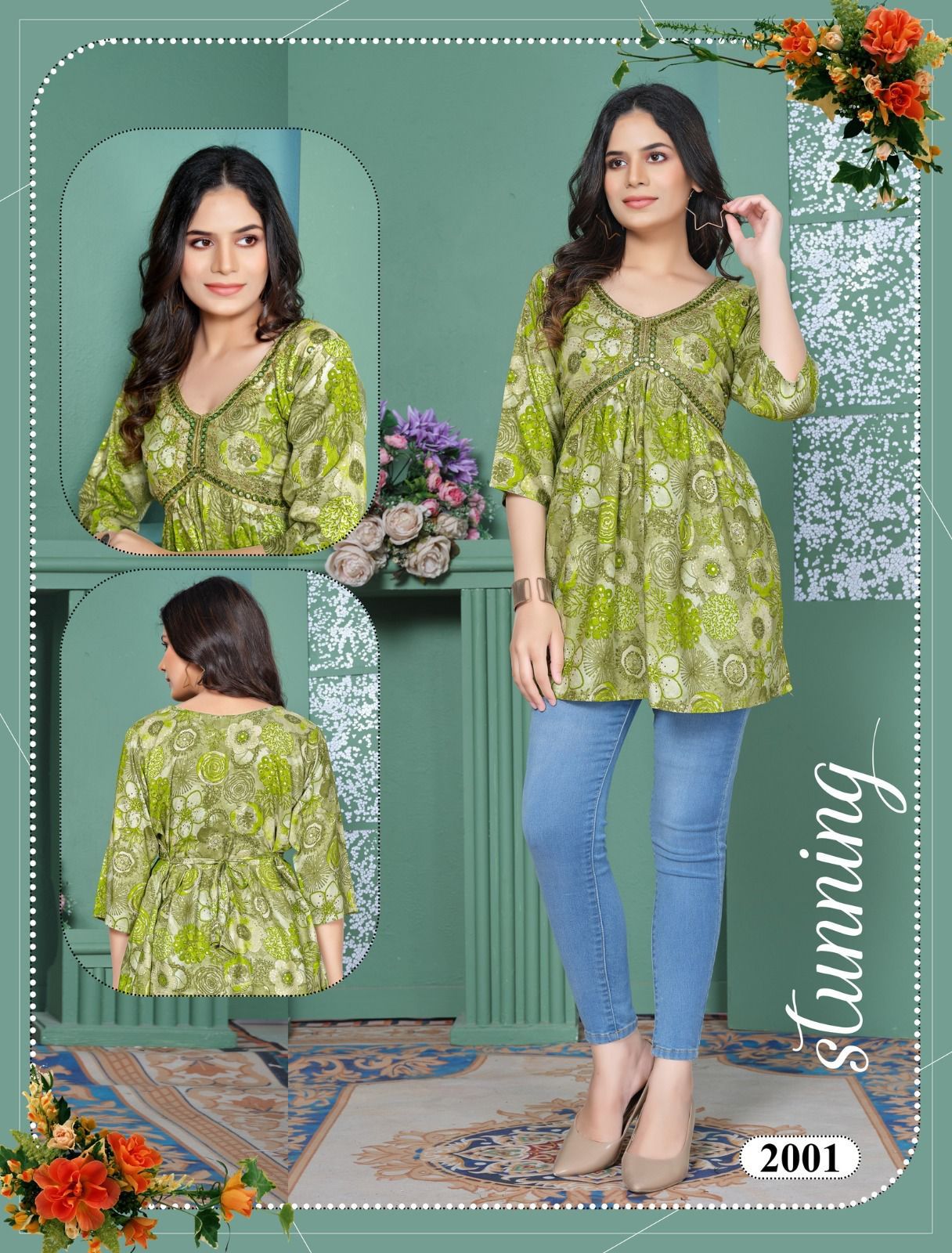 Beauty Flyzzy Heavy Bombay Rayon Western Ladies Top Wholesale Price In Surat
